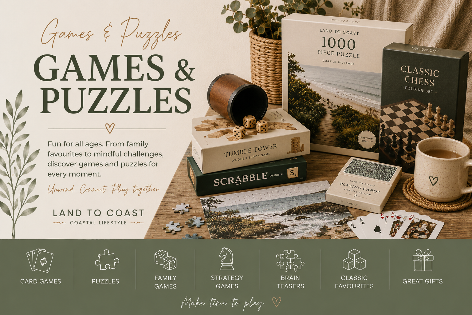 Games & Puzzles - Land to Coast