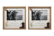 20x20cm Photo Frame with Country Boots Design 2 Asstd
