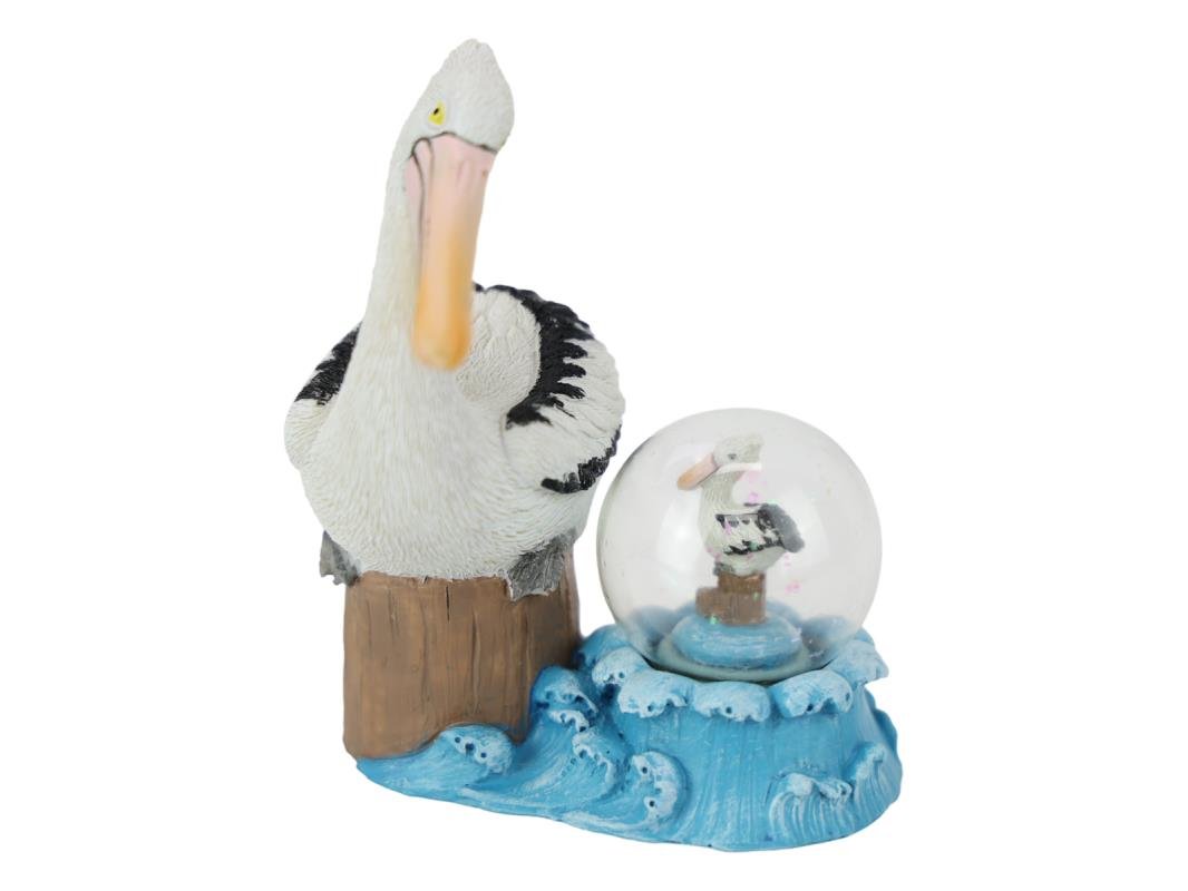 11cm Pelican Waterball on Log - Land to Coast