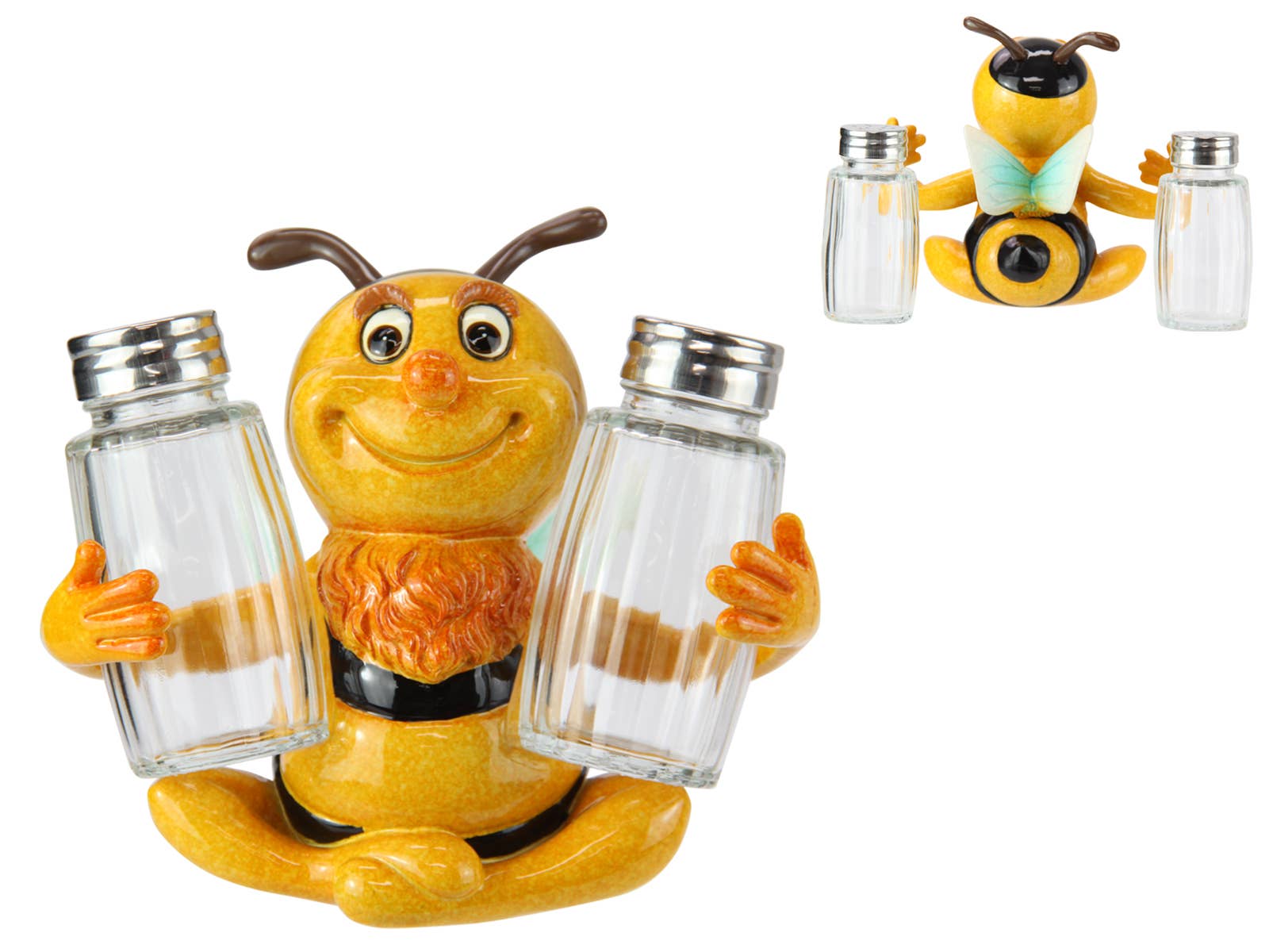 12cm Bee Salt & Pepper Set - Land to Coast