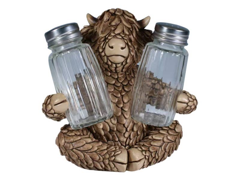 13cm Highland Cow Salt & Pepper Shaker - Land to Coast
