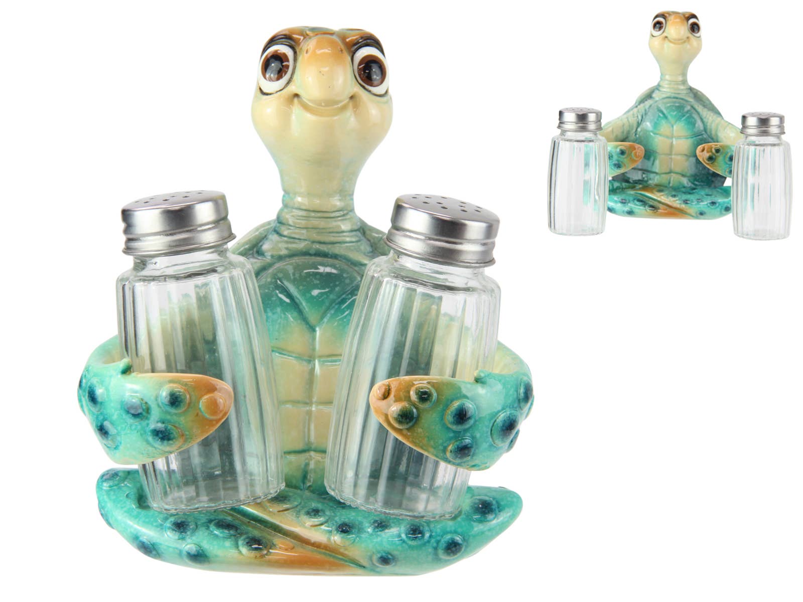 14cm Turtle Salt & Pepper Set - Land to Coast
