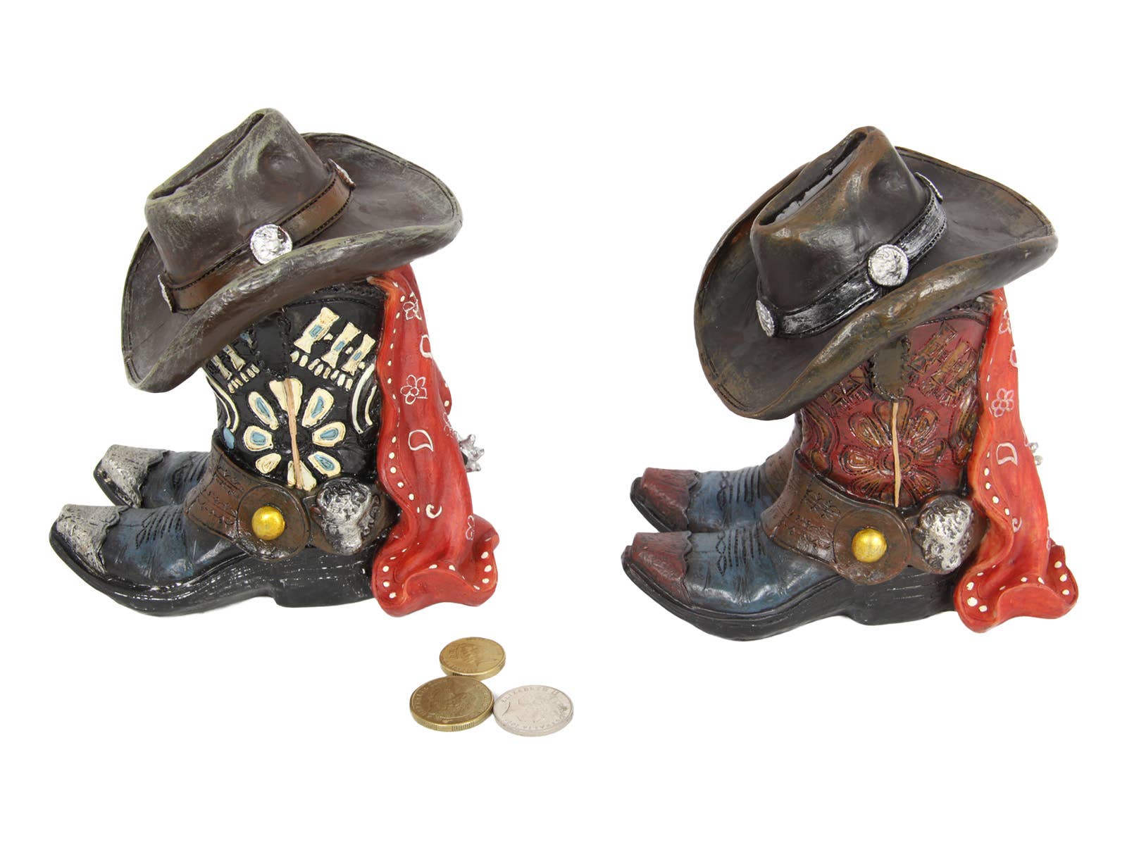 16cm Cowboy Boot Money Box - Land to Coast