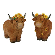 19cm Highland Cow w/Sunflowers - Land to Coast