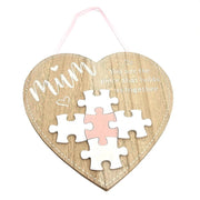20cm Heart Shape Mum Plaque - Land to Coast