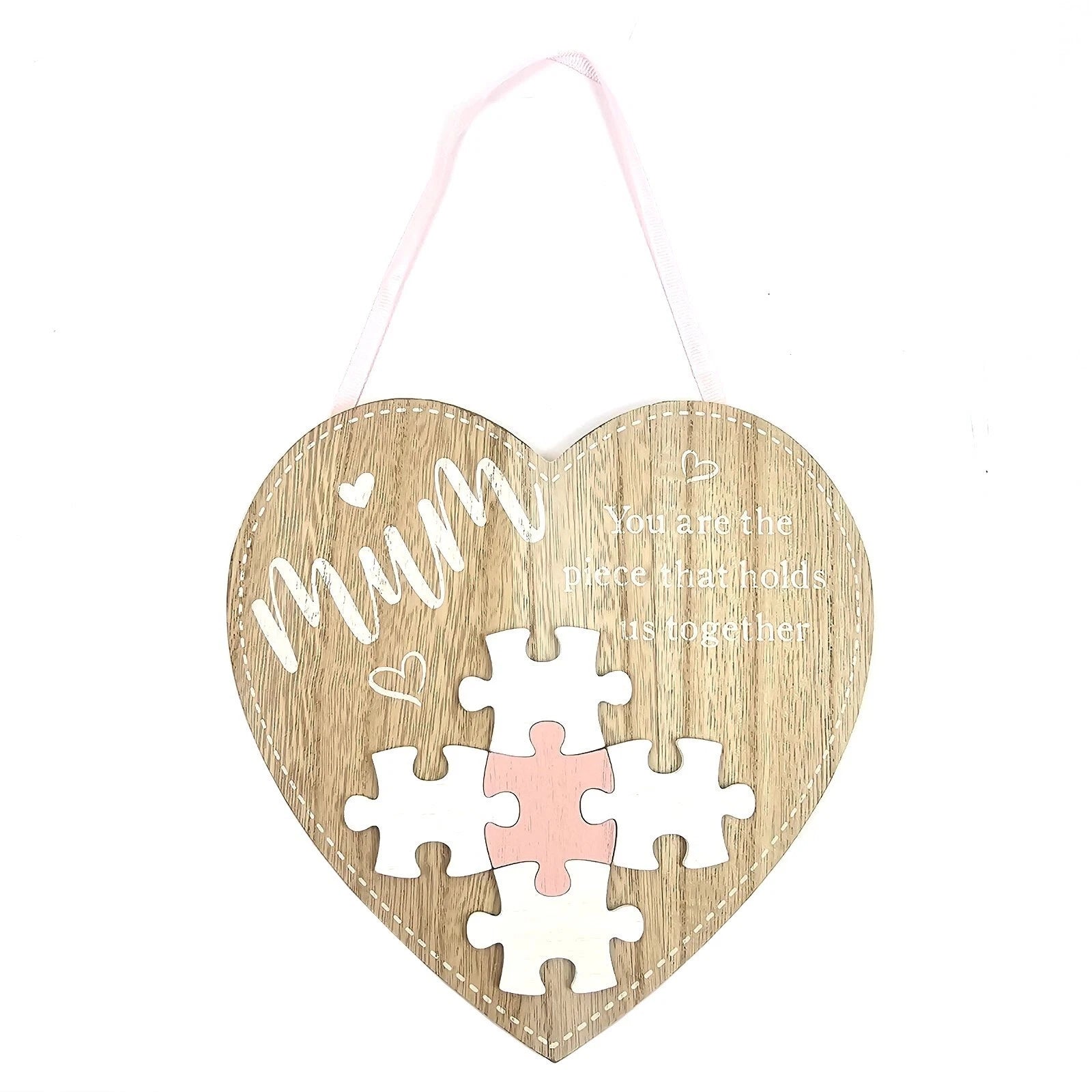 20cm Heart Shape Mum Plaque - Land to Coast