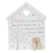 20cm House Plaque with Mum Phrase - Land to Coast