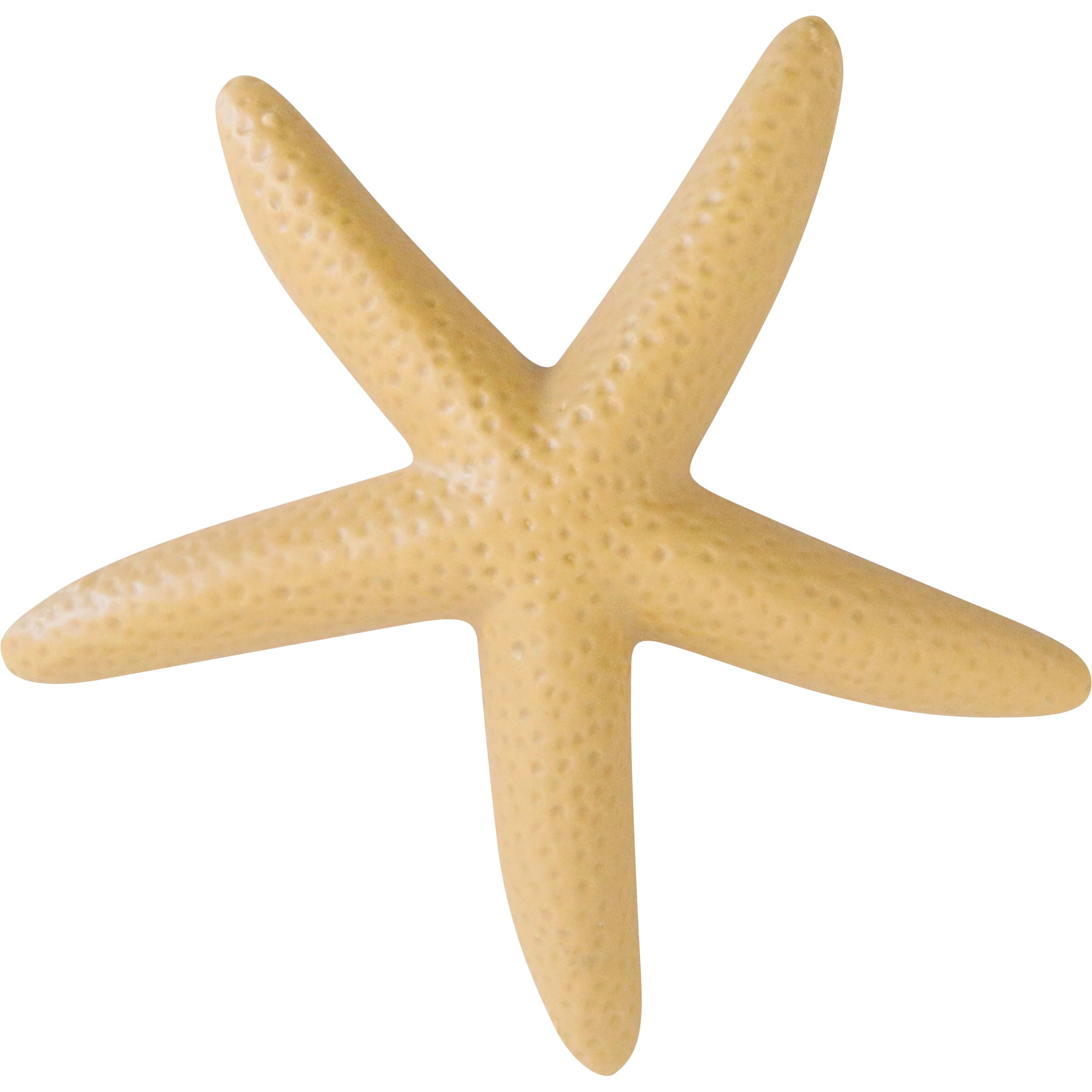 Starfish Med Spice Yellow Ceramic Coastal Gift 14x14x2.5cm