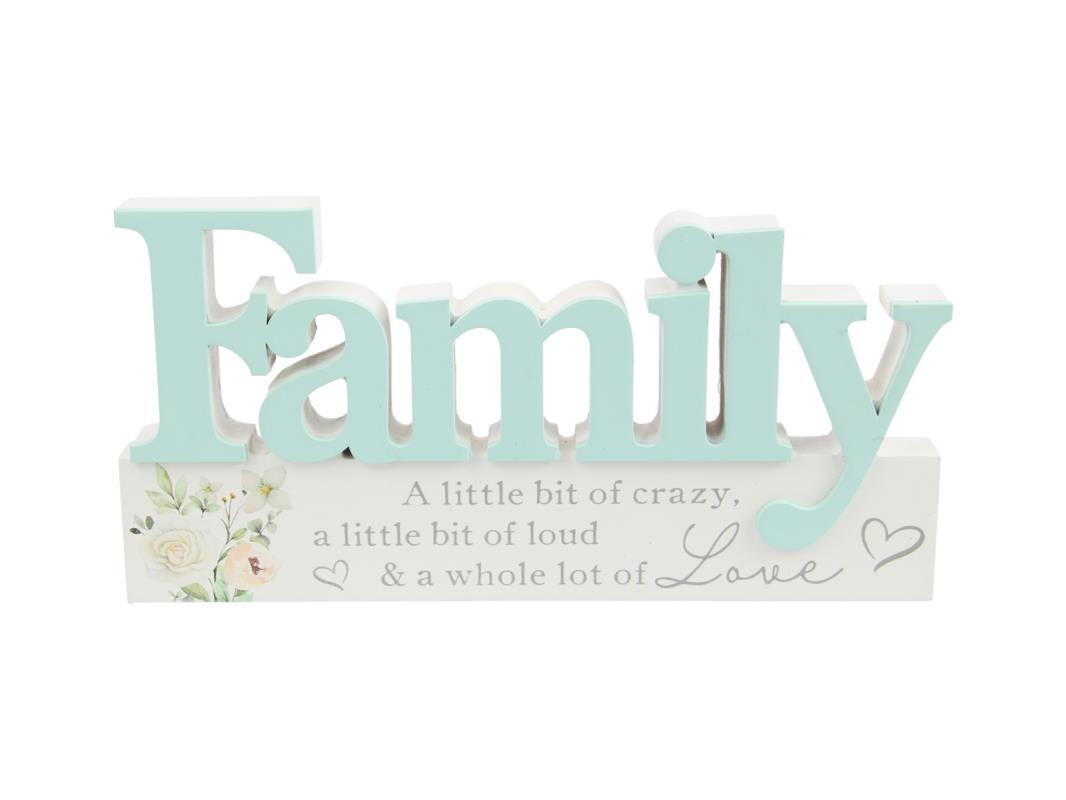 24cm Family Plaque W/wording & Leaves - Land to Coast
