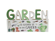 24cm Garden Plaque - Land to Coast
