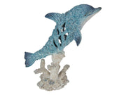 28cm Dolphin w/Aqua Coral Design - Land to Coast