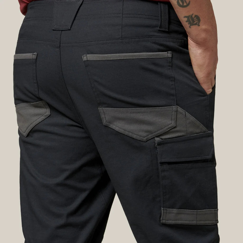 3056 Raptor Rip Resistant Cuffed Cotton Cargo Pant Black Y02717 - Land to Coast
