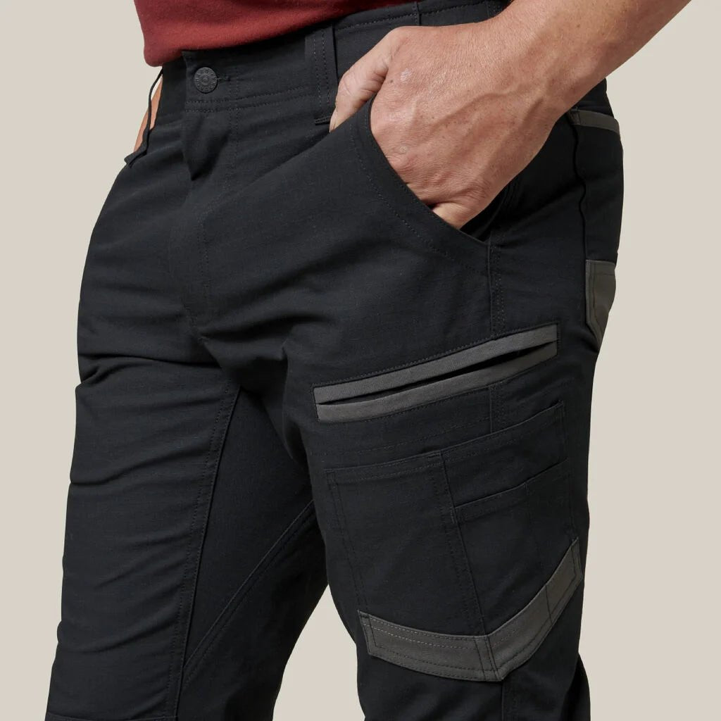 3056 Raptor Rip Resistant Cuffed Cotton Cargo Pant Black Y02717 - Land to Coast