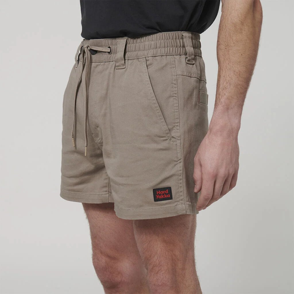3056 ToughMaxx Work Short Navy Elastic Waist Utility Pockets Khaki Y05164 - Land to Coast