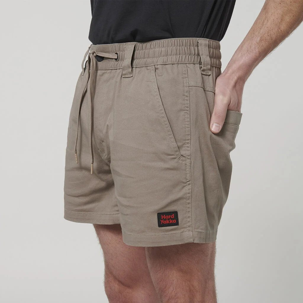 3056 ToughMaxx Work Short Navy Elastic Waist Utility Pockets Khaki Y05164 - Land to Coast