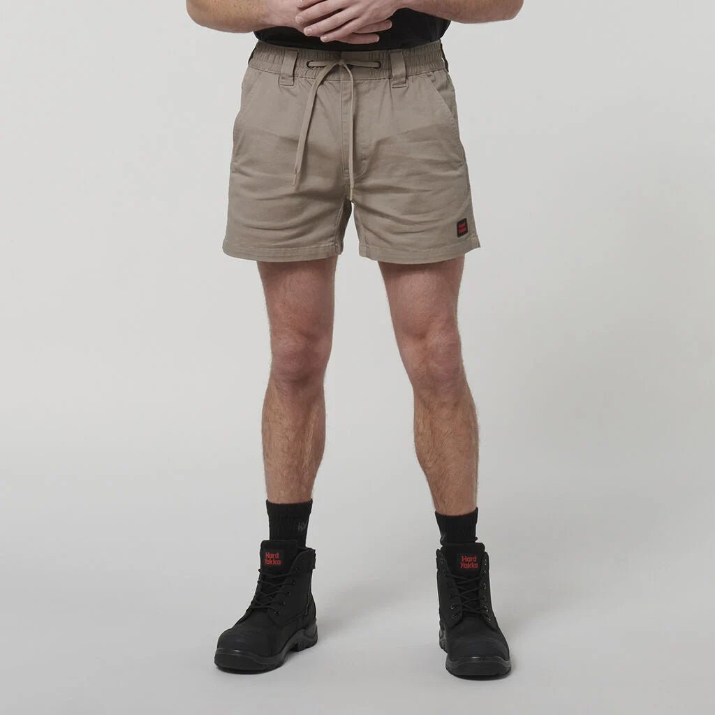 3056 ToughMaxx Work Short Navy Elastic Waist Utility Pockets Khaki Y05164 - Land to Coast
