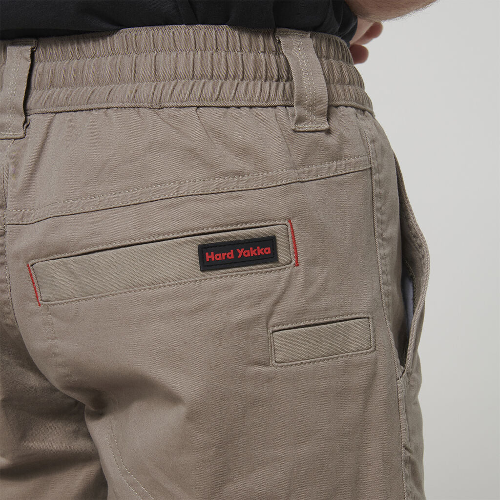 3056 ToughMaxx Work Short Navy Elastic Waist Utility Pockets Khaki Y05164 - Land to Coast