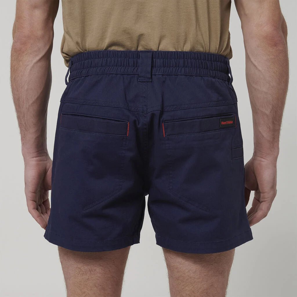 3056 ToughMaxx Work Short Navy Elastic Waist Utility Pockets Navy Y05164 - Land to Coast