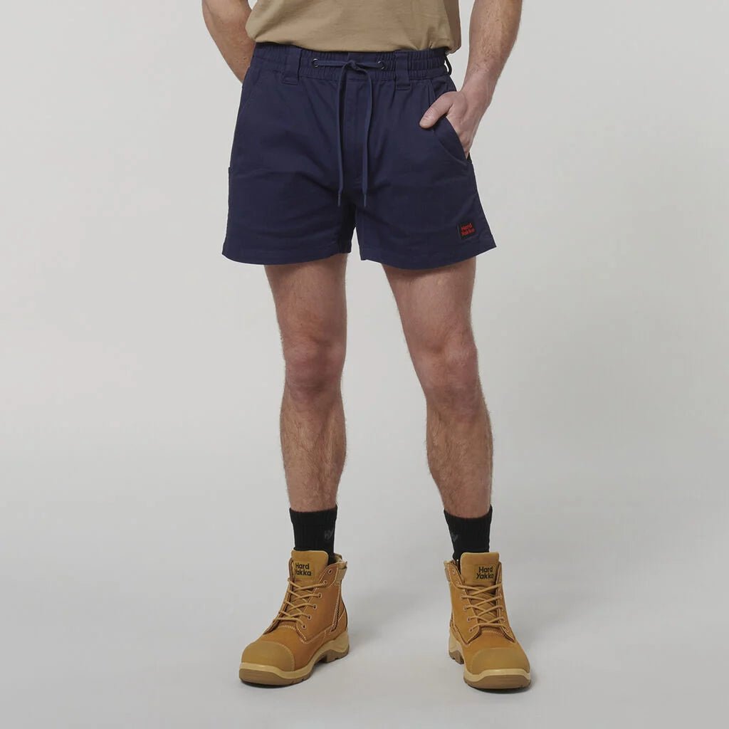 3056 ToughMaxx Work Short Navy Elastic Waist Utility Pockets Navy Y05164 - Land to Coast