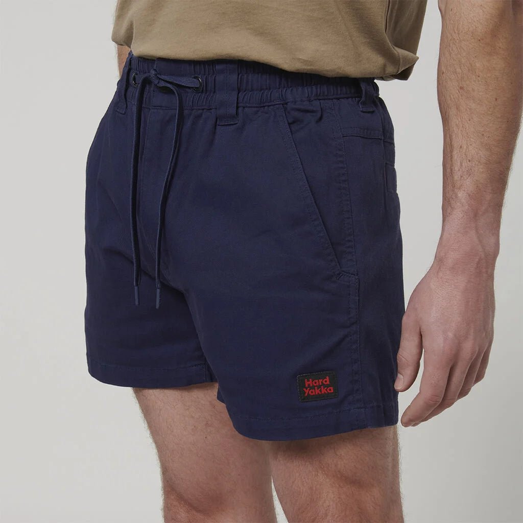 3056 ToughMaxx Work Short Navy Elastic Waist Utility Pockets Navy Y05164 - Land to Coast