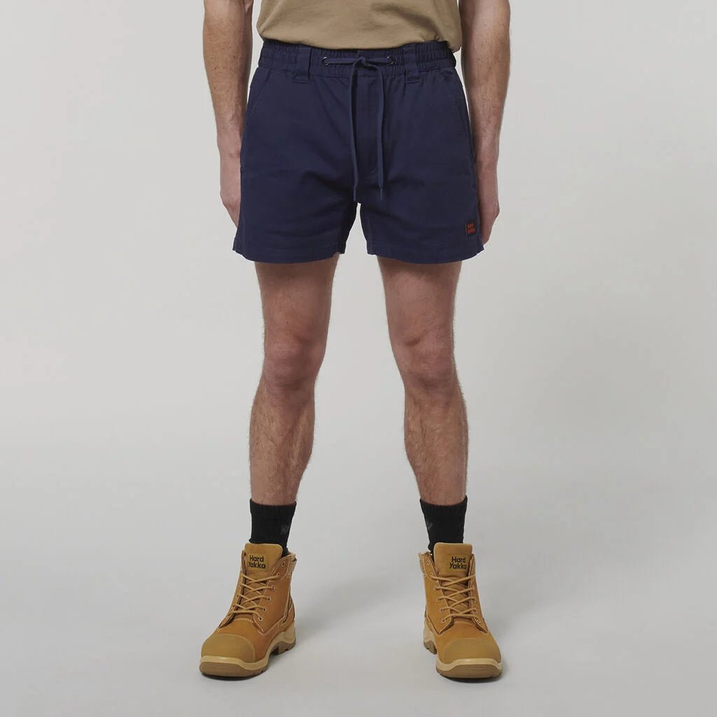 3056 ToughMaxx Work Short Navy Elastic Waist Utility Pockets Navy Y05164 - Land to Coast