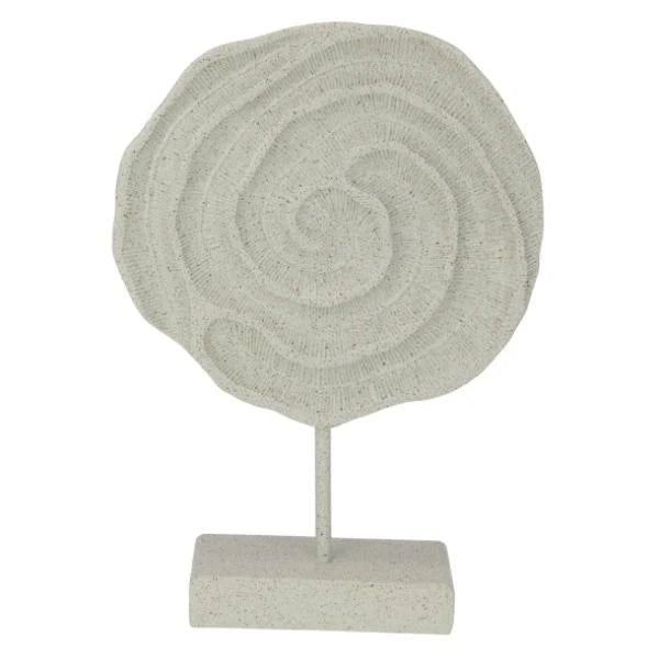 31cm Abstract Coral Artwork on Stand - Land to Coast