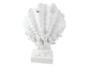 32cm White Clam Decor Planter - Land to Coast