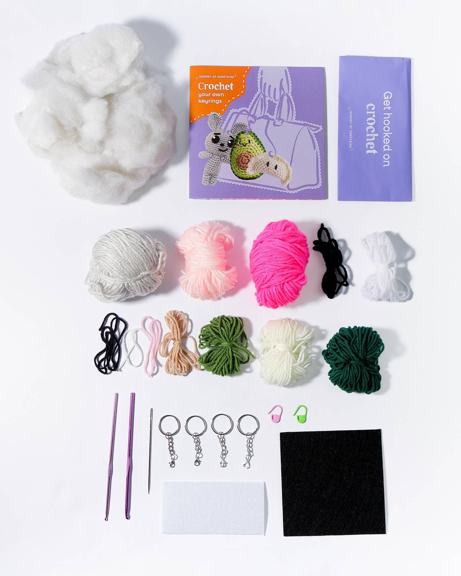 Crochet your own Keyring set