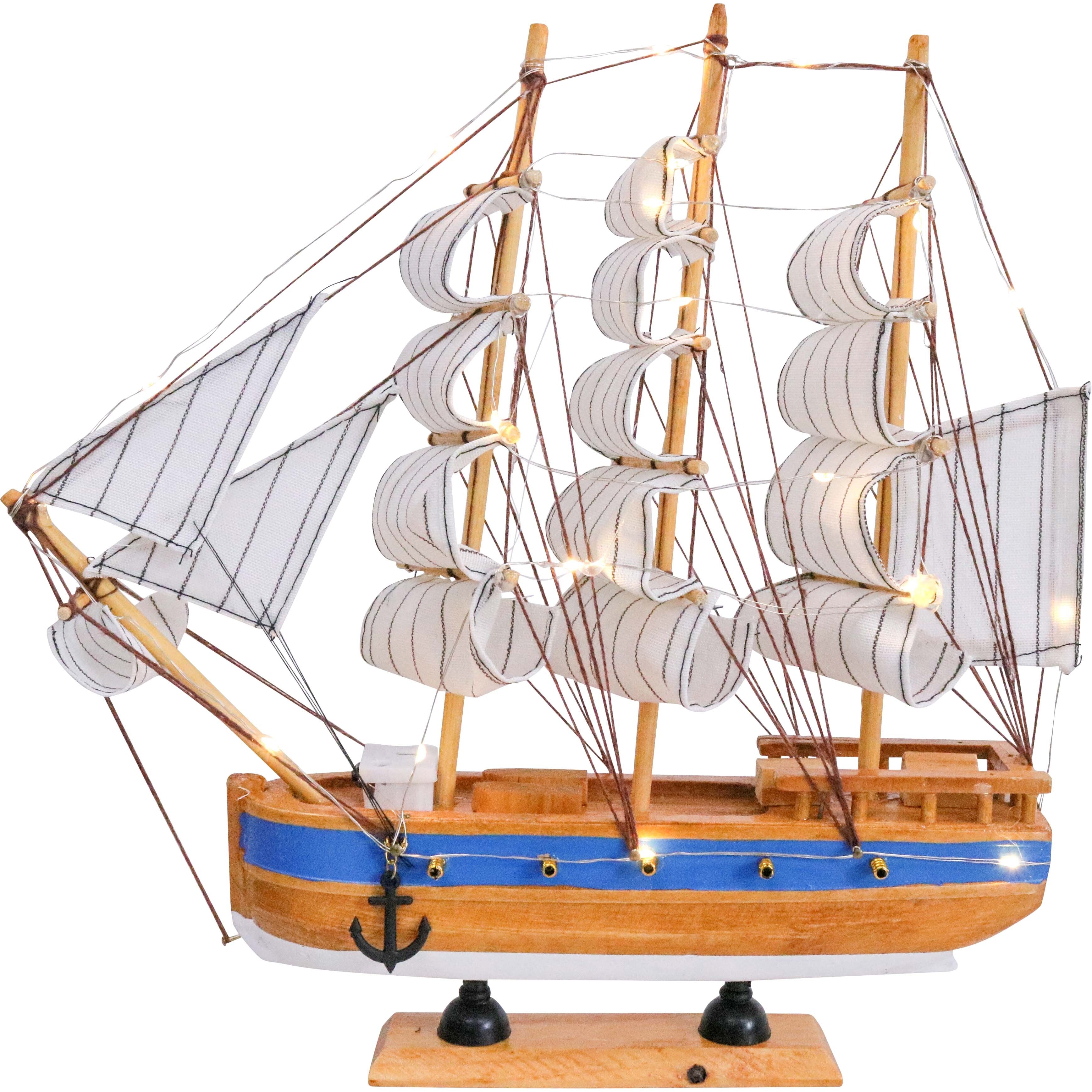 LED Light Sailing Ship Coastal