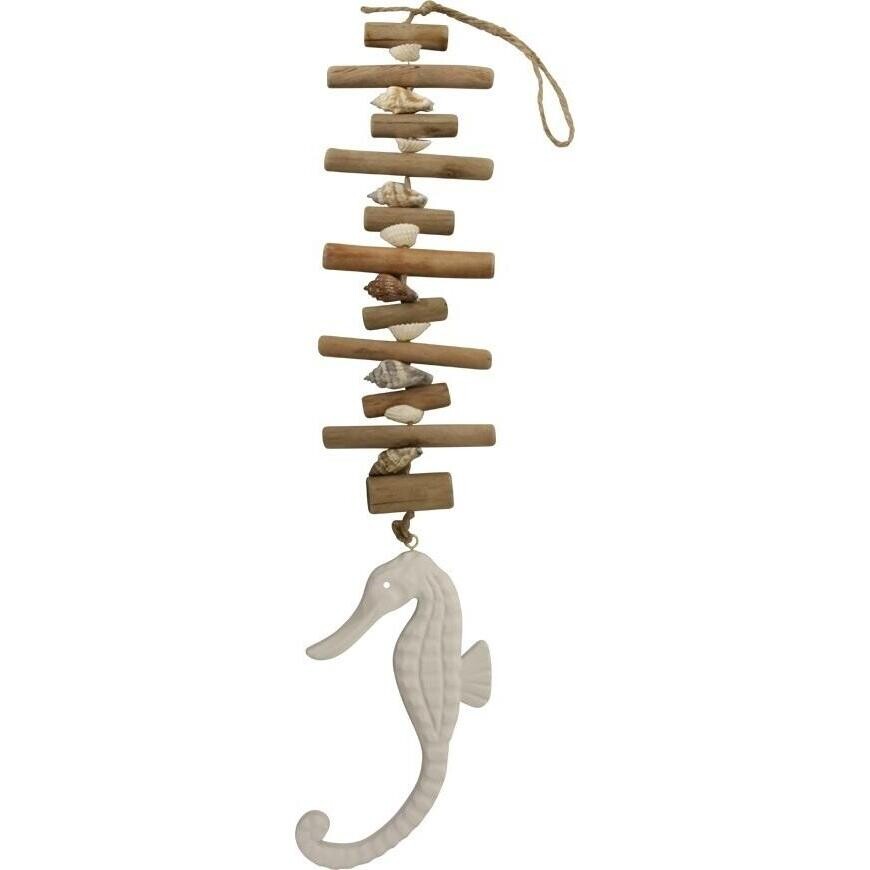 Hanging Seahorse Driftwood 53cm Coastal Gift