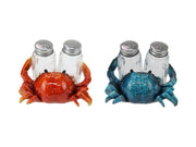 10cm blue or red crab salt &amp; pepper shaker 2 asstd CRABSPSM
