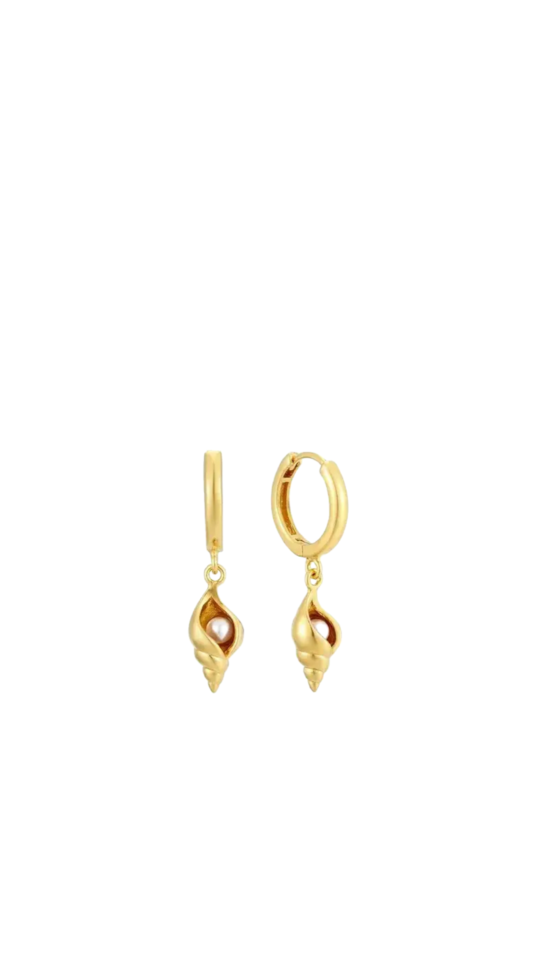 Sea Soul Home Shelly Earrings 925 Sterling Silver Minimalist