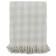 Throw Thyme Rug Cotton classic check pattern blanket 125x150cm