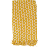 Throw Sundance Rug Yellow zigzag pattern blanket 160x140cm