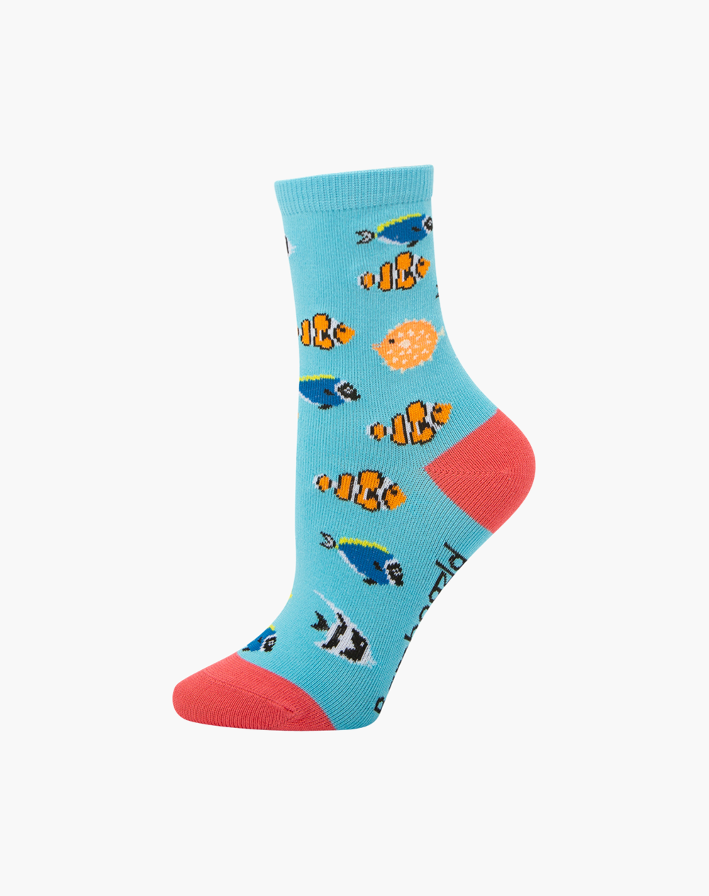 KIDS Fun Socks Fish Blue AQUARIUM BAMBOO SOCK