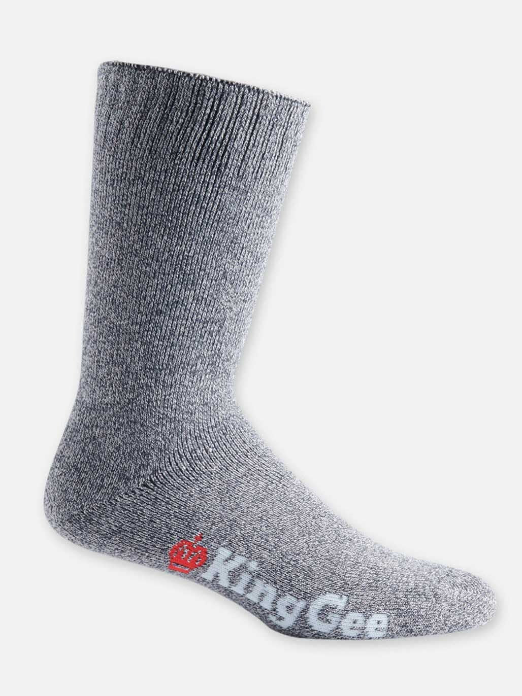 KingGee Mens Bamboo Work Socks 3Pack Multi-Coloured Breathable Comfortable K09002