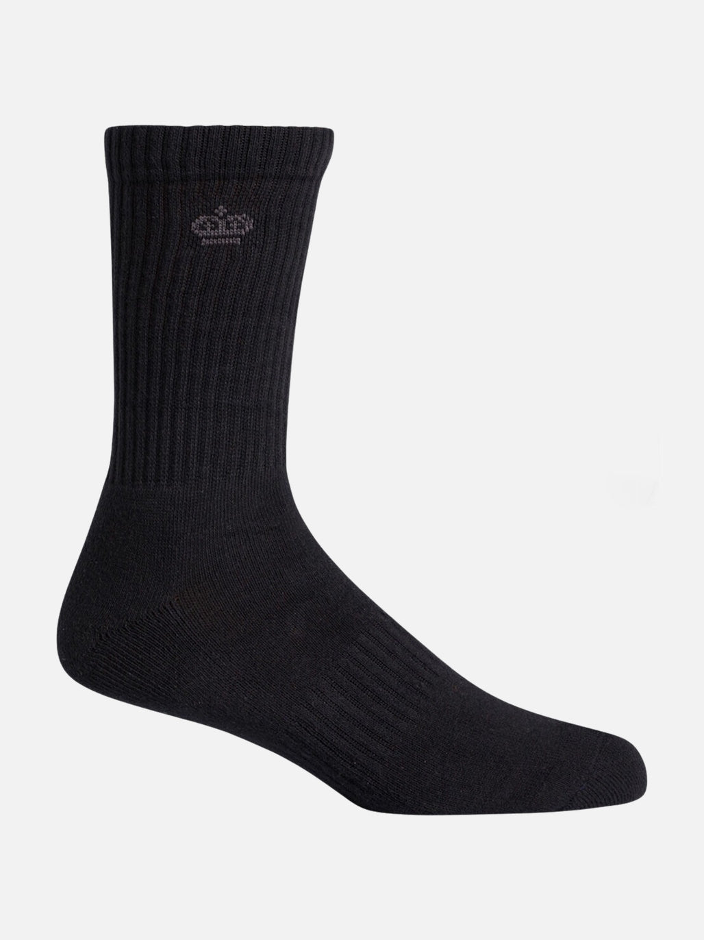 KingGee Men’s Cotton Crew Work Socks 5Pack Comfort Black K09035