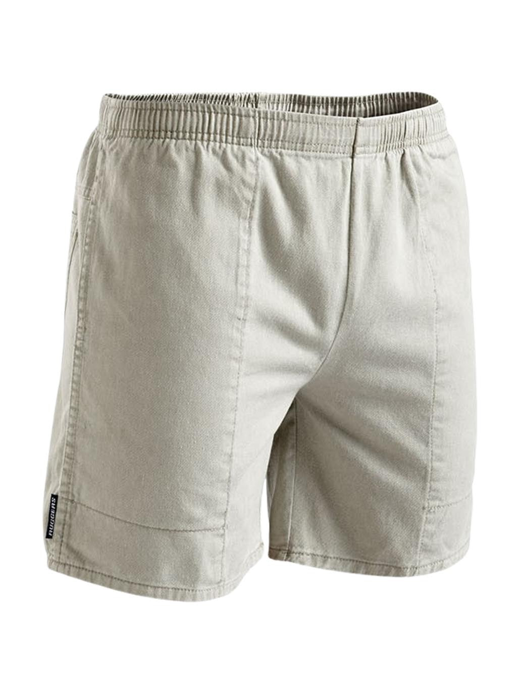 Stubies Ruggers Men's Pigment Dyed Elastic Waist Shorts Chinchila SE420H