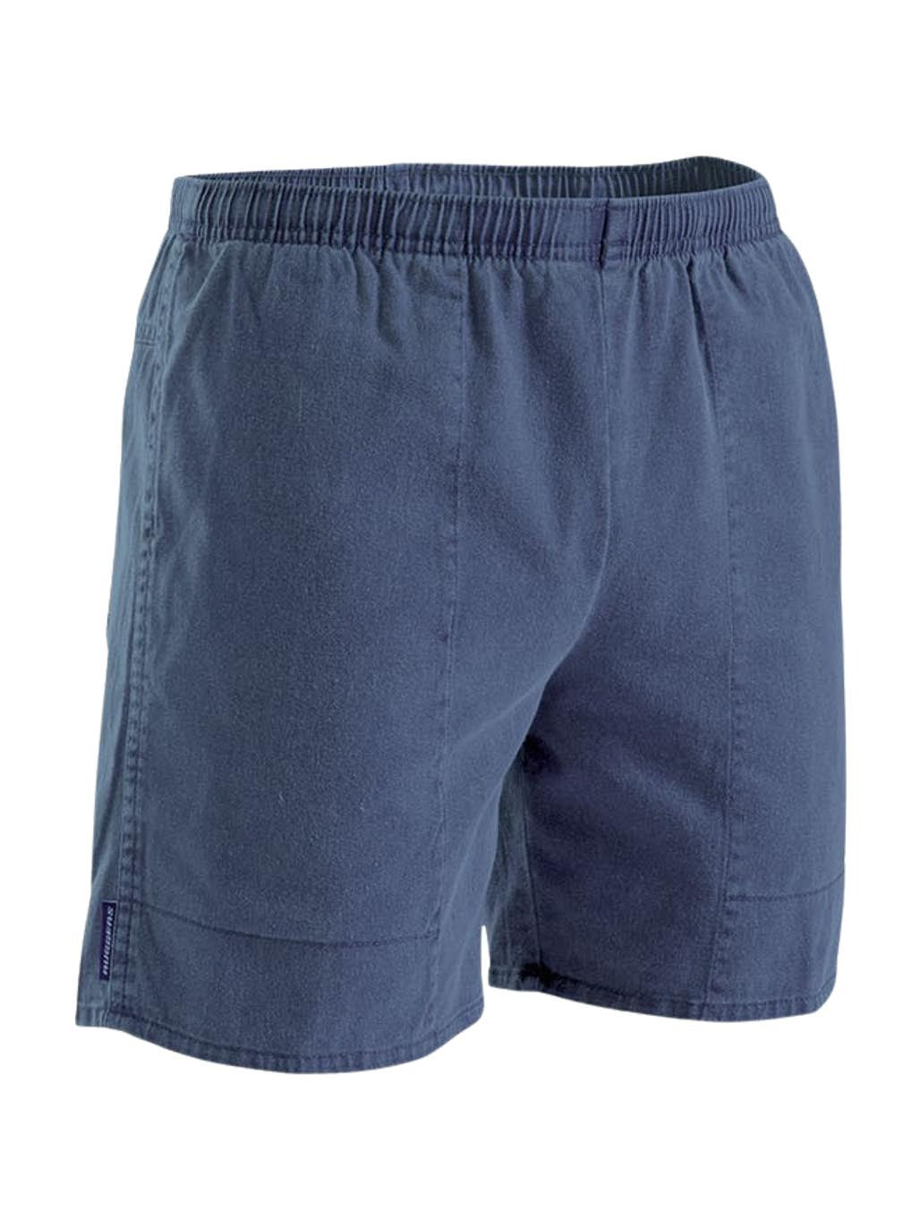 Stubies Ruggers Men's Pigment Dyed Elastic Waist Shorts Moroccan Blue SE420H