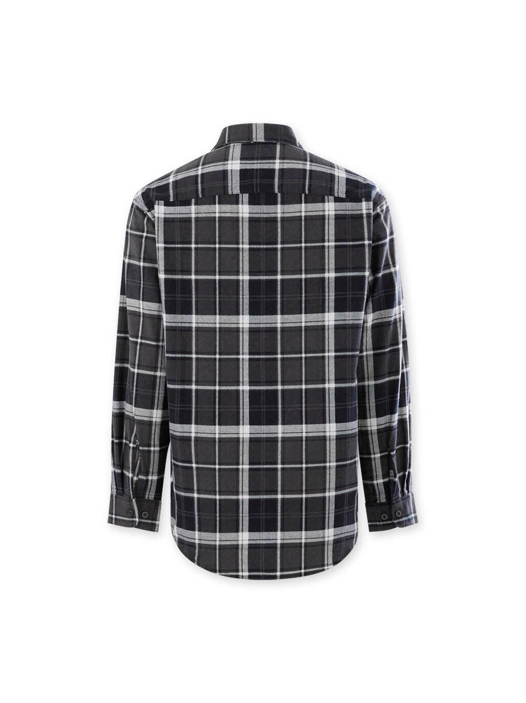 Hard Yakka Core LS Closed Front Flannel Work Shirt Durable CHARCOAL CHECK Y04006