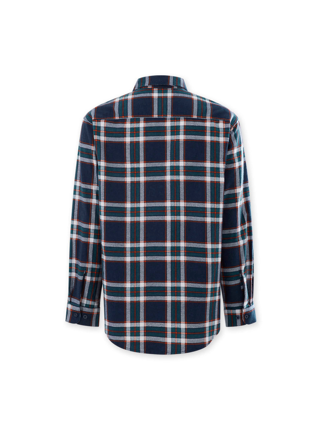 Hard Yakka Core LS Closed Front Flannel Work Shirt Durable NAVY ORANGE CHECK Y04006