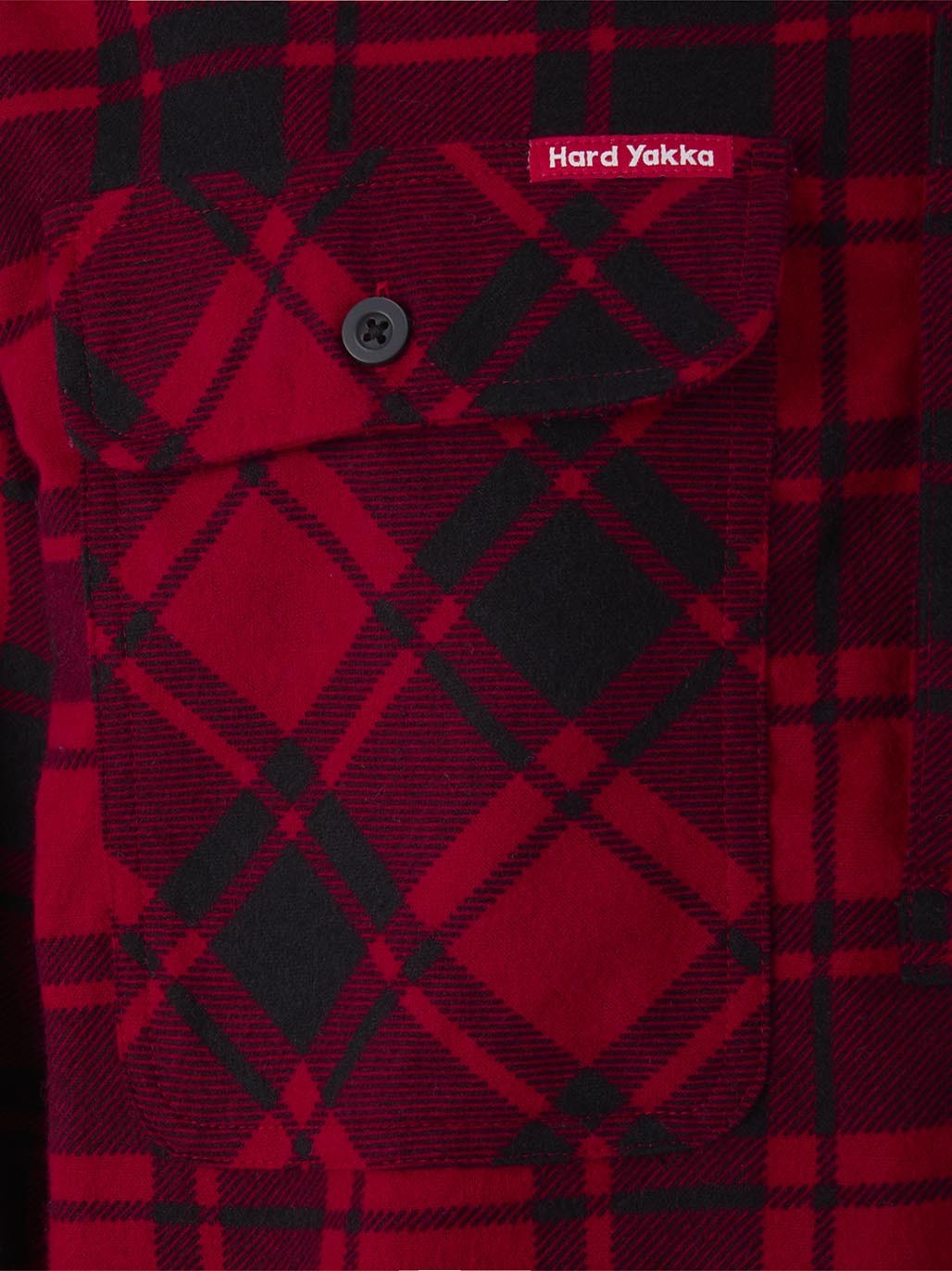 Hard Yakka Core LS Closed Front Flannel Work Shirt Durable RED CHECK Y04006