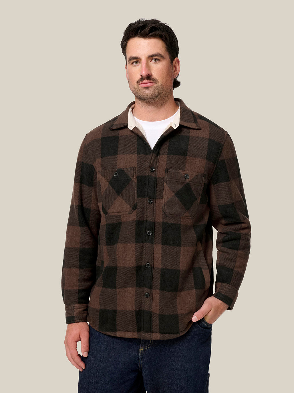 Hard Yakka Legends Sherpa Jacket With Free Beanie Warm Workwear Y06518