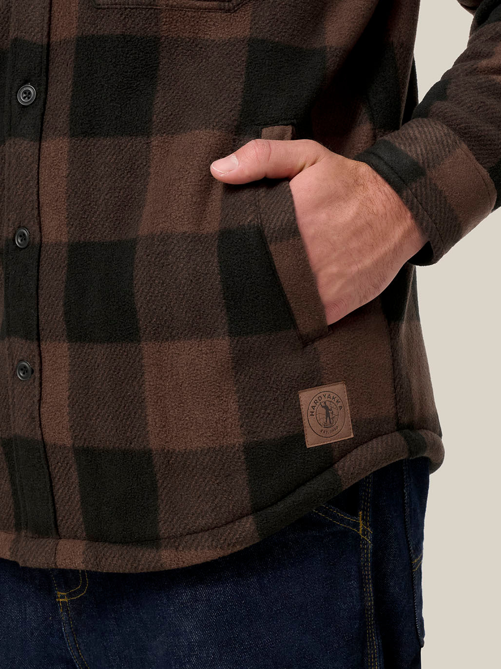 Hard Yakka Legends Sherpa Jacket With Free Beanie Warm Workwear Y06518