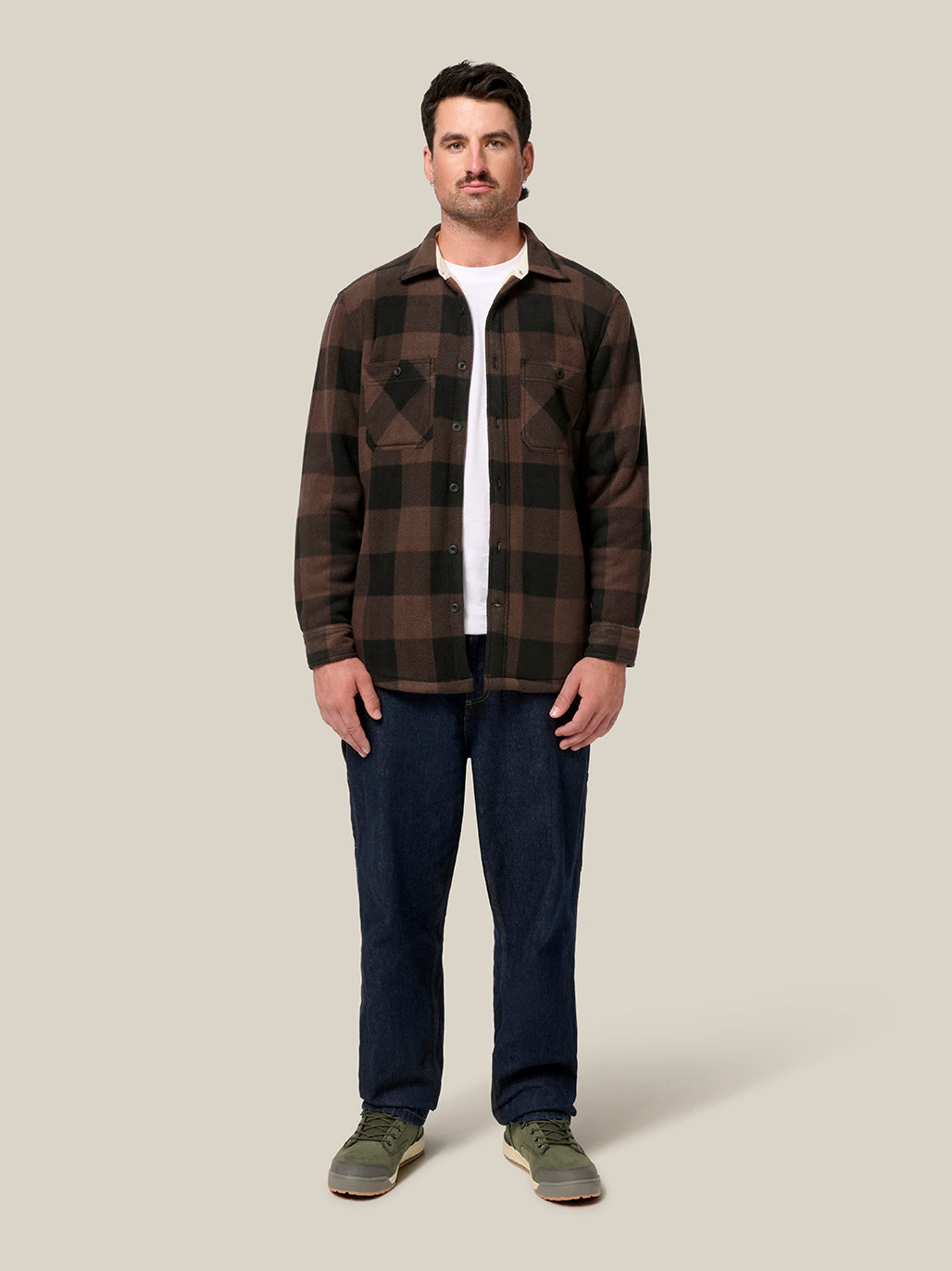 Hard Yakka Legends Sherpa Jacket With Free Beanie Warm Workwear Y06518