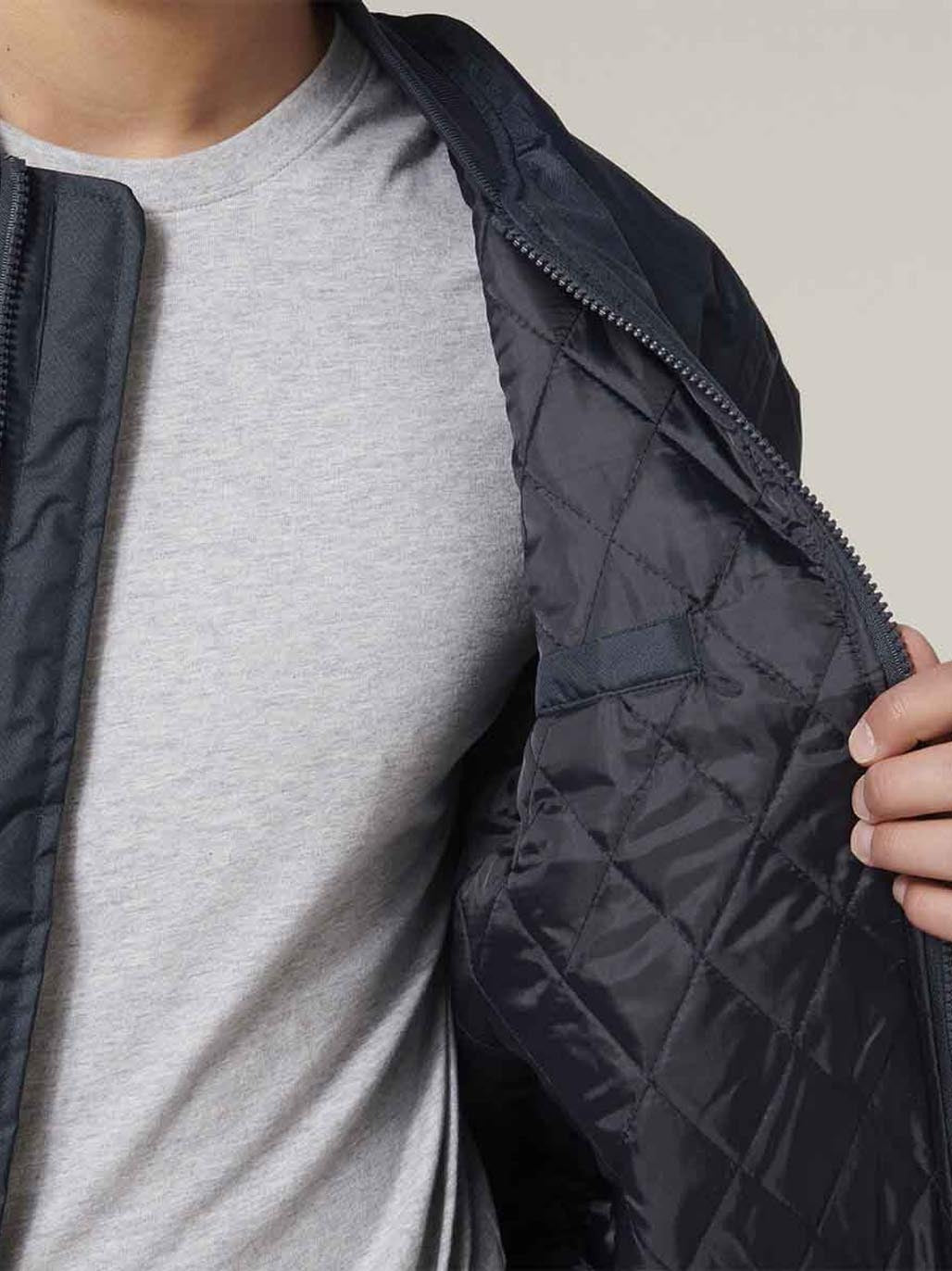 Hard Yakka Waterproof Bomber Jacket Quilted Lined Workwear Navy Y06680