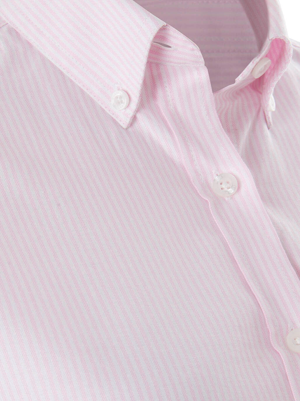 Hard Yakka Mustang Women's Cotton Formal Shirt PINK STRIPE Y08400