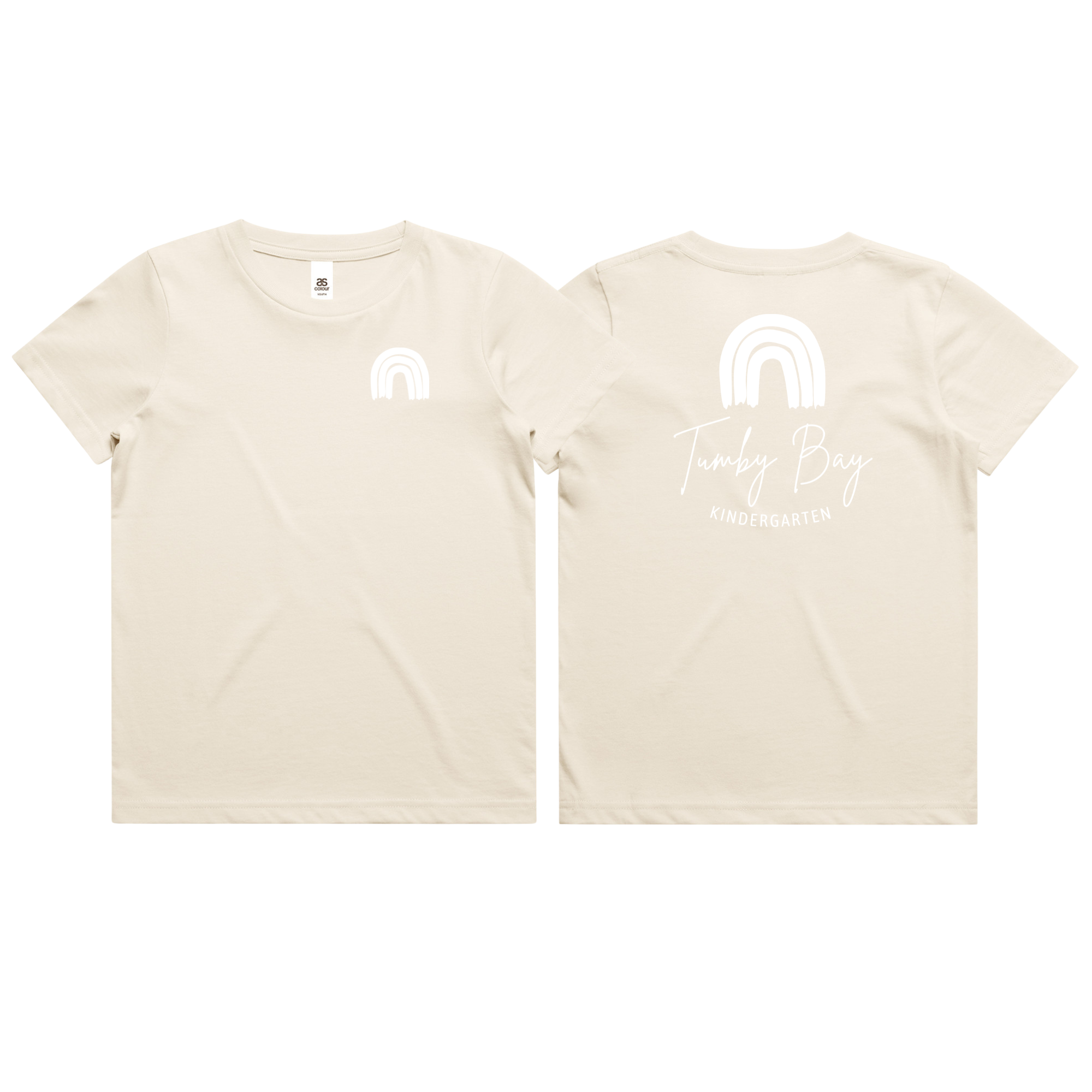 Tumby Bay Kindergarten Kids Crew Neck Tees Logo Print Front and Back 3006