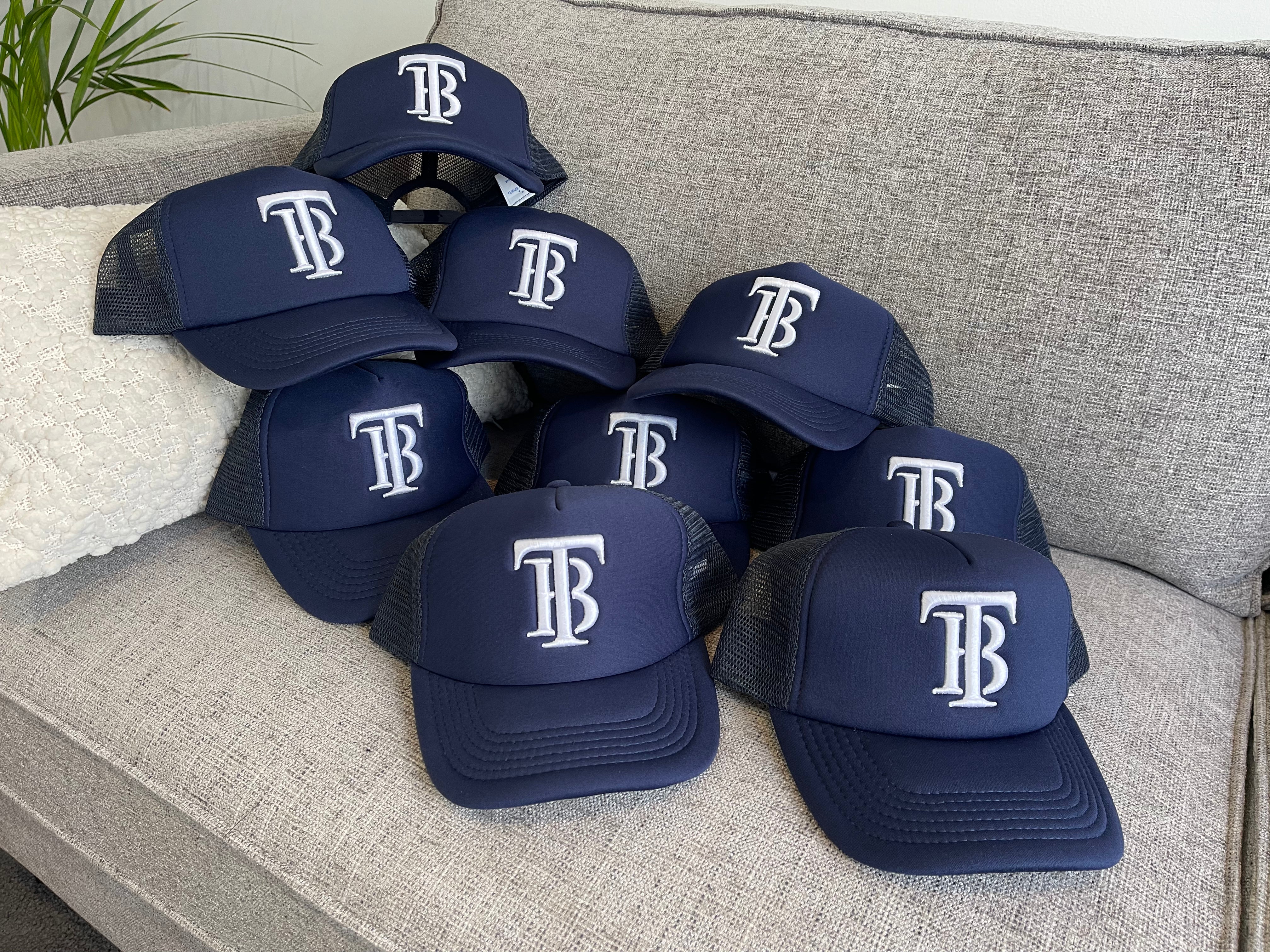 Tumby Bay Blues Embroidered 3D Trucker Cap Navy