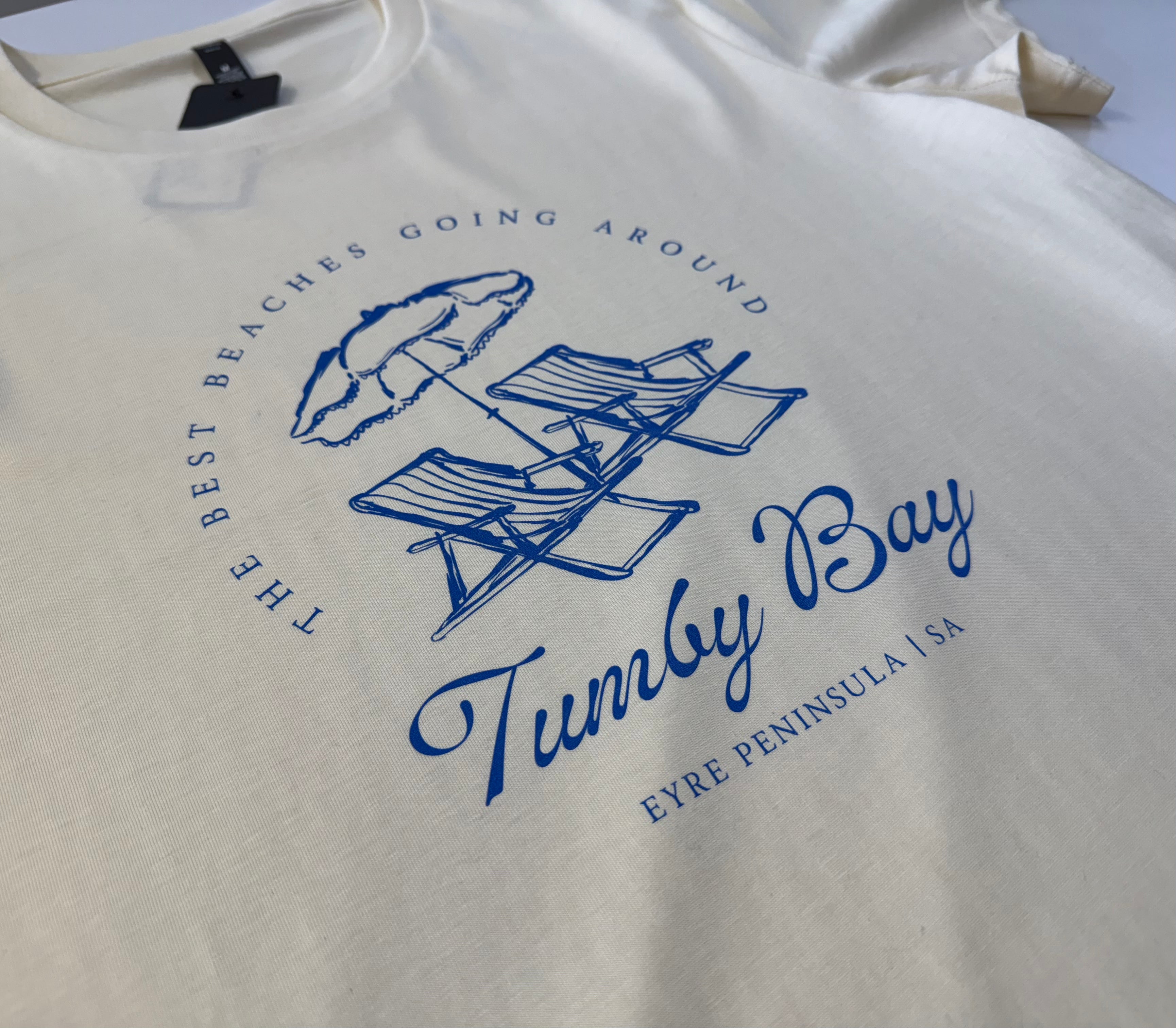 Tumby Bay Best Beaches Tee Womens Ecru Casual Top TBBBTW‑S